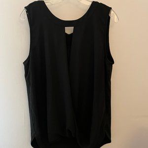 41 Hawthorne Black Sleeveless Blouse